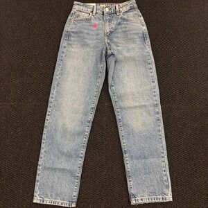 NWT GARAGE DENIM Women's Jeans Droit Vintage Straight Light Wash Size 00
